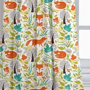 63” curtain panels (2 sets) of woodland creatures